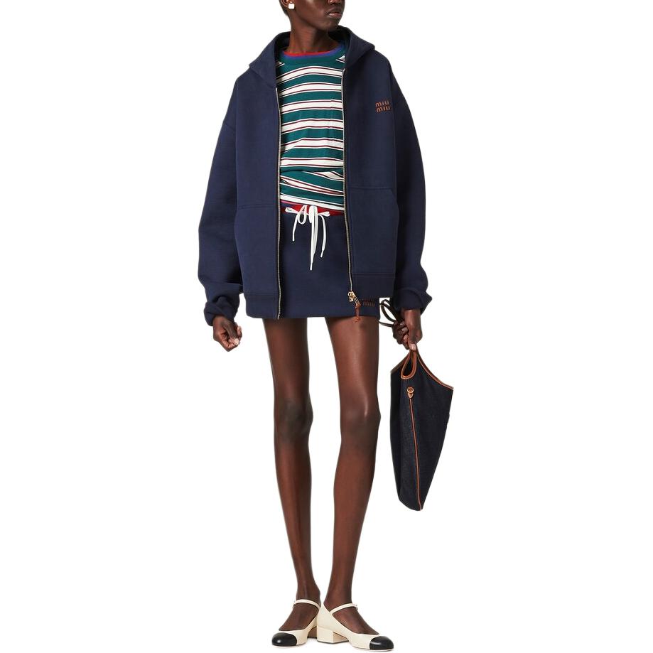 MIU MIU Casual Short Skirts Women's Blue