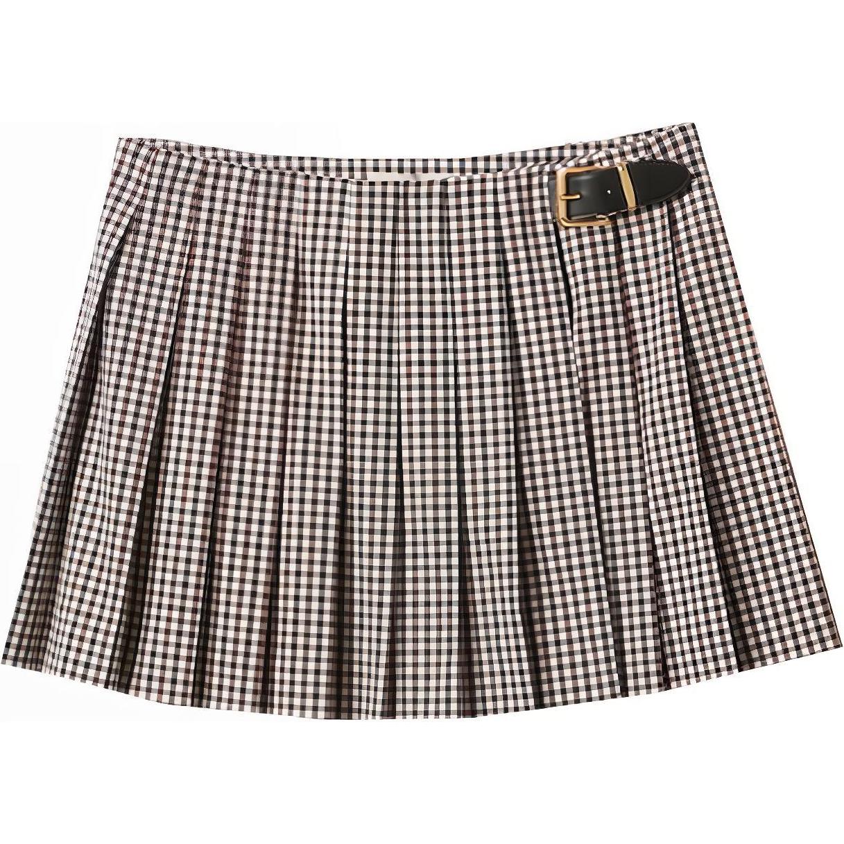 MIU MIU SS23 Casual Short Skirts Women's Burgundy