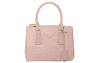 PRADA Galleria Killer Bag Crocodile Leather Shoulder Bag Crossbody Bag Handbag Mini Women's Light Pink