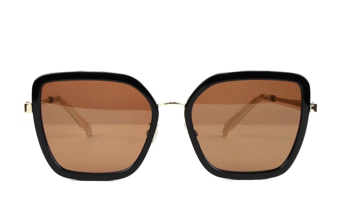 CELINE Metal Irregular Shape Sunglasses Unisex Black