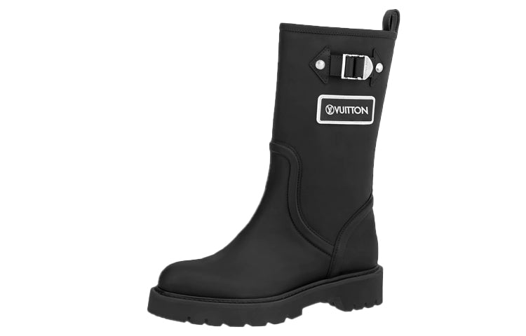 LOUIS VUITTON Ankle Boots Women's Black