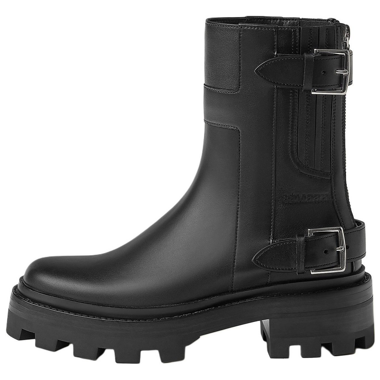 HERMES Jaimy Ankle Boots 5cm Women's Black