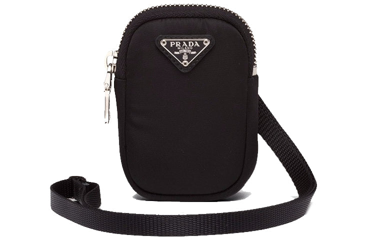 PRADA Fabric One Shoulder Handbags Unisex Black