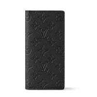 LOUIS VUITTON Brazza Wallet Monogram Shadow Black
