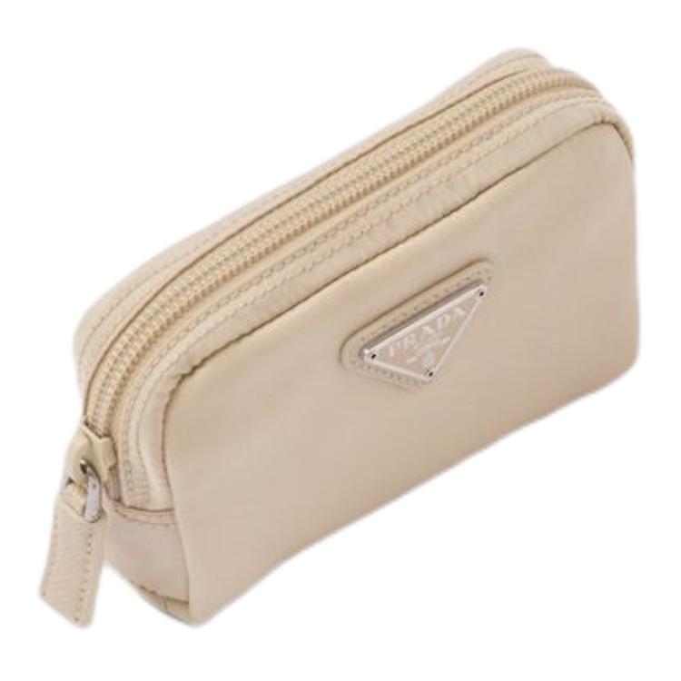 PRADA Fabric Clutch Regular Women's Desert Beige