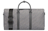 DIOR Lingot Fabric With Grain Cow Leather Handbag, Shoulder Bag, Crossbody Bag, Travel Bag Regular Men's Metallic