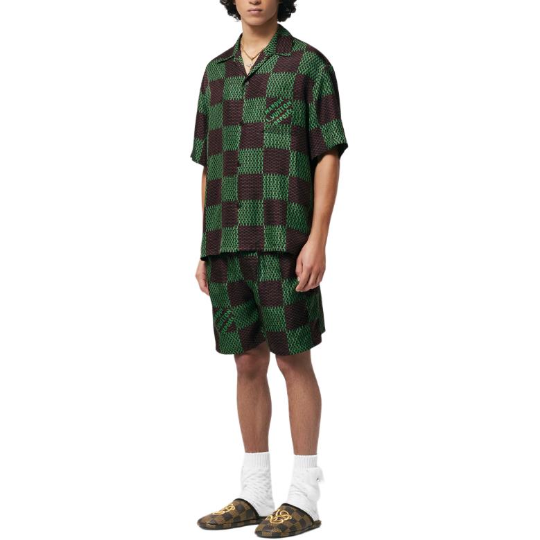 LOUIS VUITTON Damier Silk Shorts