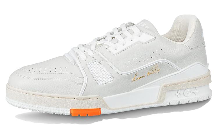 LOUIS VUITTON Trainer Sneakers 'White Orange'