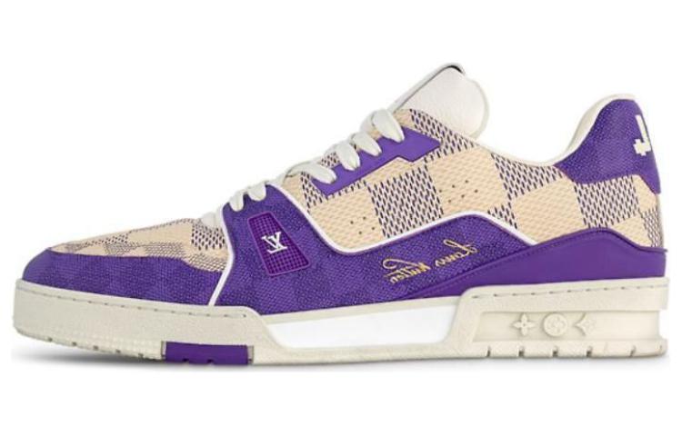 LOUIS VUITTON Damier LV Trainer Purple