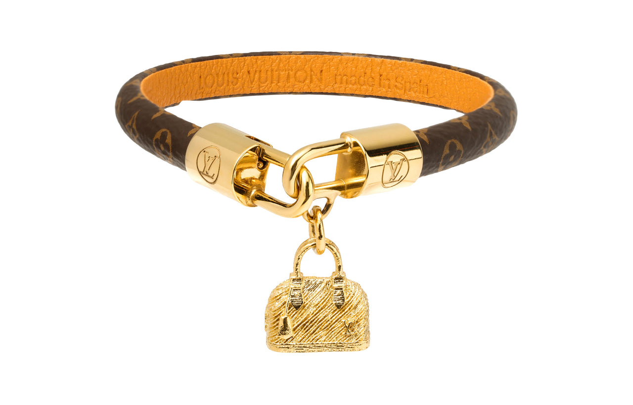 LOUIS VUITTON Calfskin Bangles Women's Brown