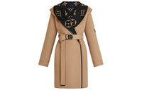 LOUIS VUITTON Coat Women's Camel Brown