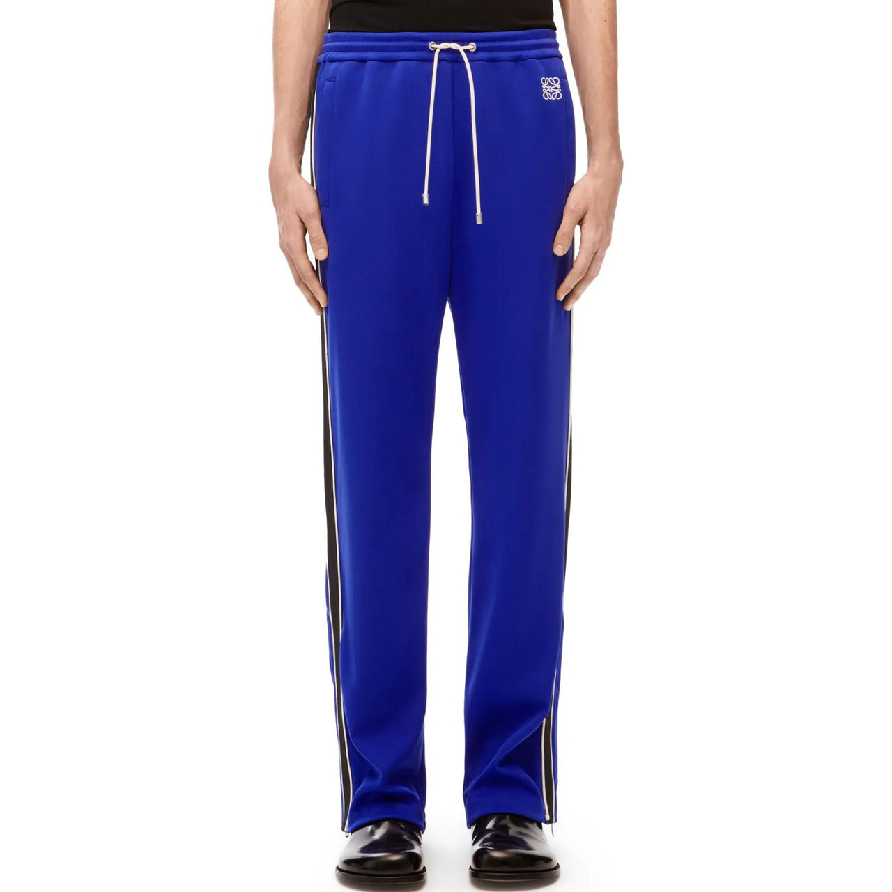 LOEWE FW23 Knitted Sports Pants Men's Klein Blue