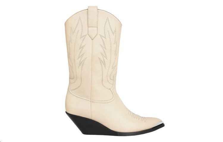 CELINE Ankle Boots Men's Light Yellow