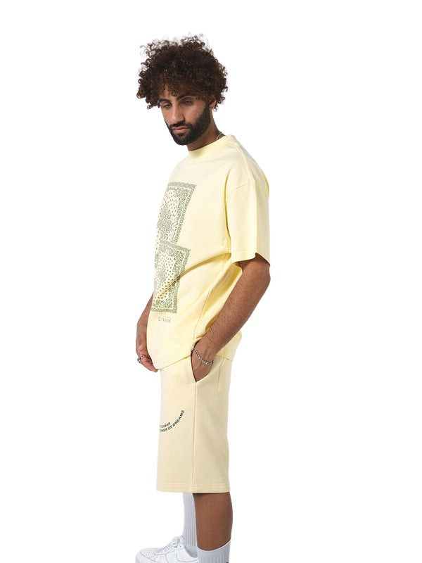 House of Cenmar Carpet Print T-Shirt 'Yellow' HOC-WCT