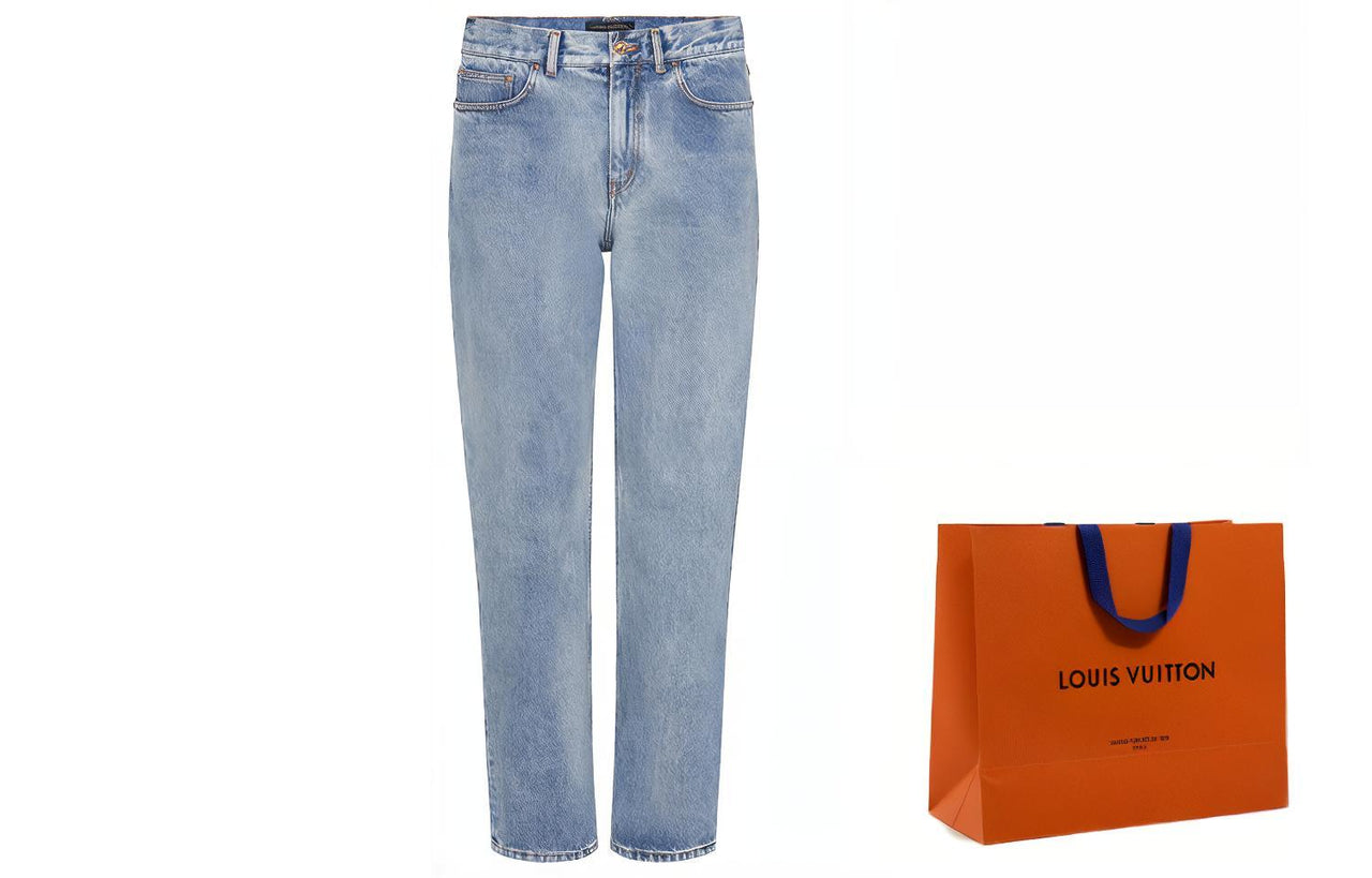 LOUIS VUITTON Washed Regular Jeans