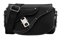 DIOR Grained Calfskin Saddle Bag, Messenger Bag, Shoulder Bag, Crossbody Bag Men's Black
