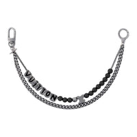 LOUIS VUITTON Glass Metal Waist Chains Men's Silver -