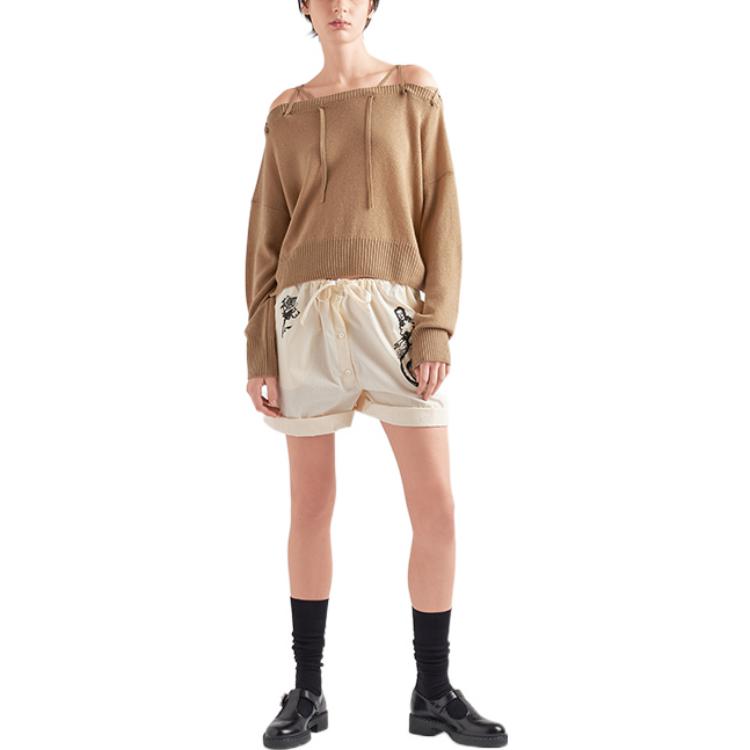 PRADA SS22 Casual Shorts Women's Beige