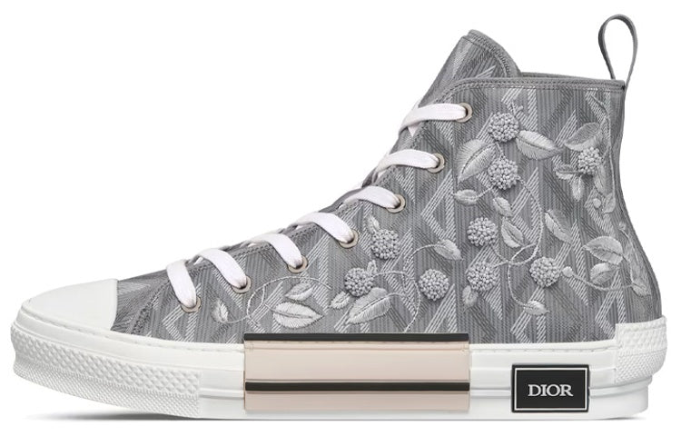DIOR B23 High Top Lily Of The Valley Embroidery