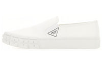 PRADA Cassetta Wheel Low Top Canvas Shoes Men's White