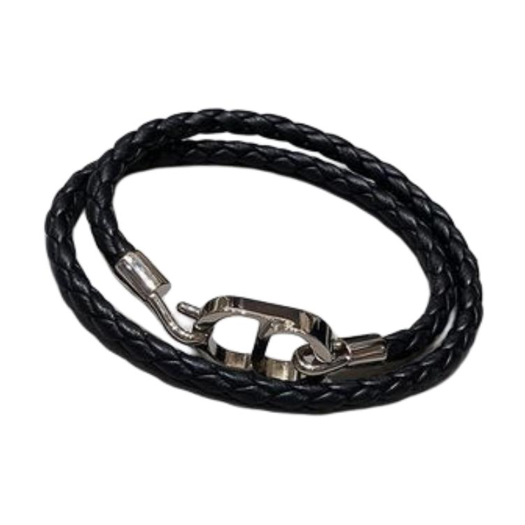 DIOR Calfskin Bracelets Men's Black