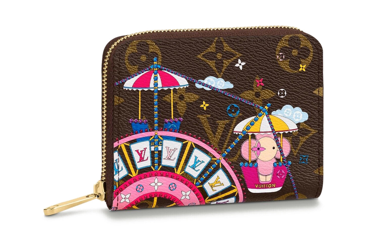 LOUIS VUITTON Gp Coin Pouch Monogram 4 Card Slot Vivienne Holiday Rose Ballerine Pink