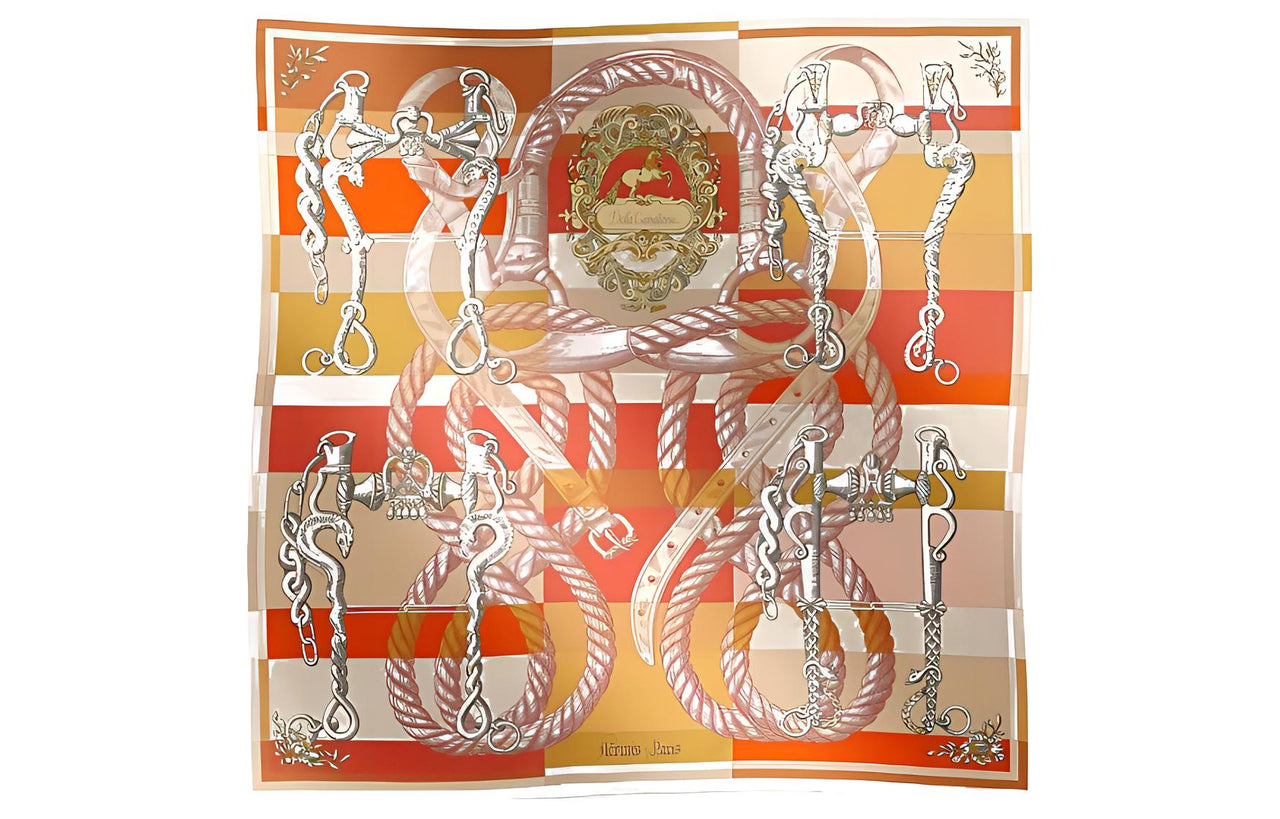 HERMES Silk Scarves Women's Multicolor