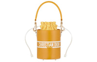 DIOR Smooth Cow Leather Shoulder Bag, Crossbody Bag, Handbag Trumpets Women's Yellow