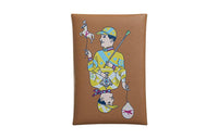 HERMES Calvi Swift Calfskin Card Holder Women's 0M Chai Milk Tea Beige