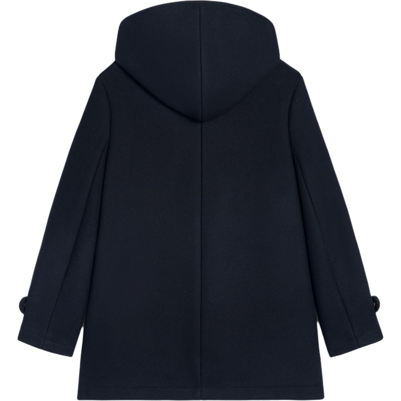 CELINE Hooded Triomphe Coat In Wool Felt