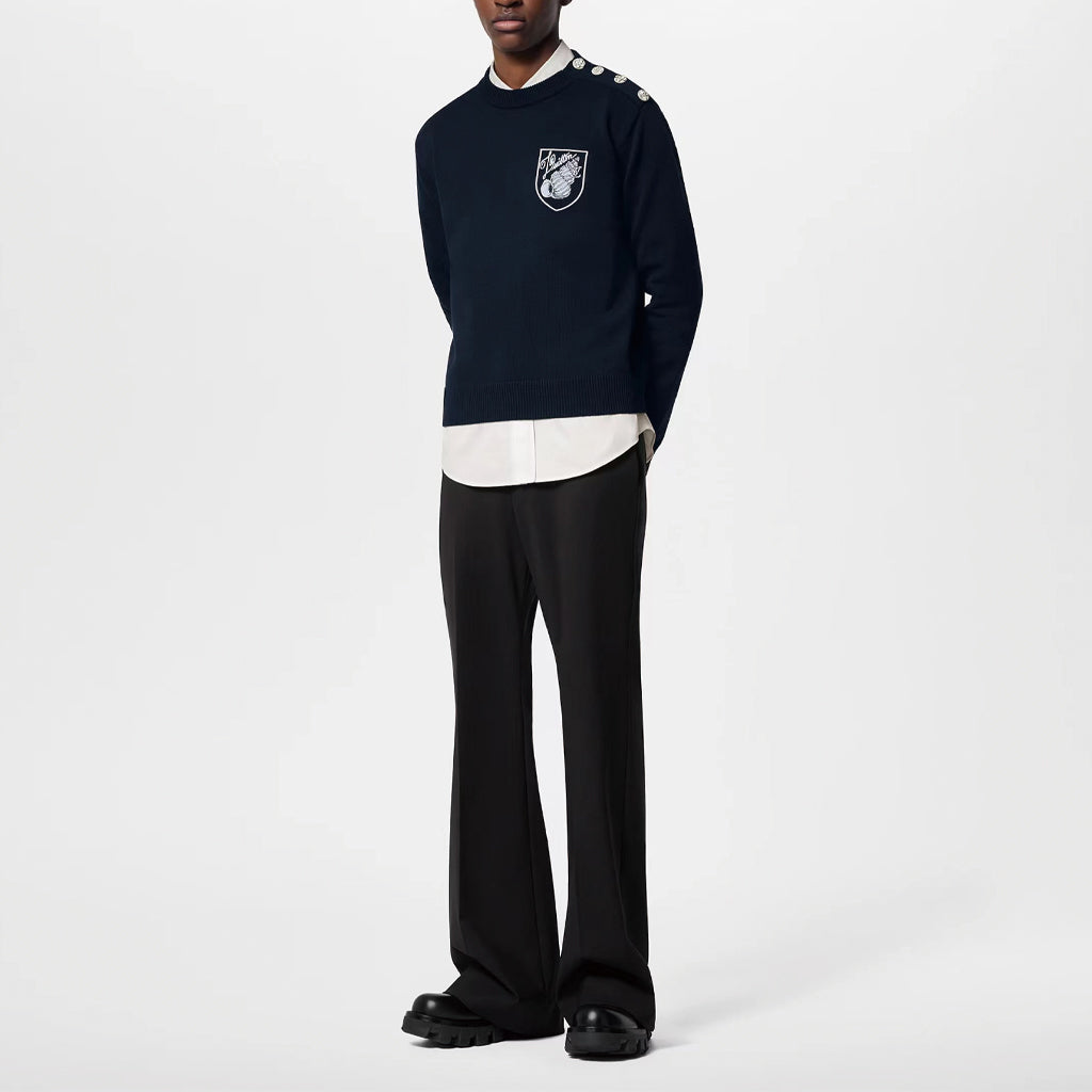 LOUIS VUITTON Flared Tailored Wool Pants