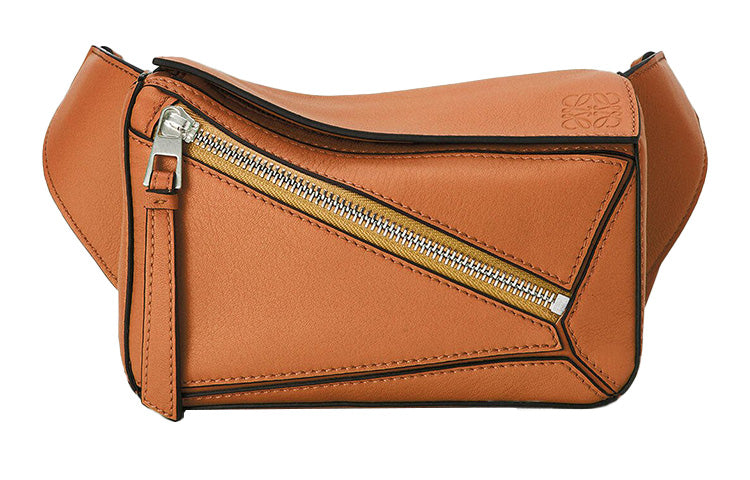 LOEWE Puzzle Bum Bag In Classic Calfskin Mini Tan