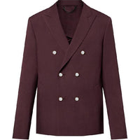 LOUIS VUITTON Double-Breasted Tailored Wool Jacket