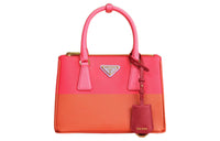 PRADA Galleria Killer Bag Leather Shoulder Bag Crossbody Bag Handbag Small Size Women's Copper/Strawberry