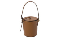 MIU MIU Leather Bucket Bags Shoulder Bag Crossbody Bag Handbag Women's Caramel