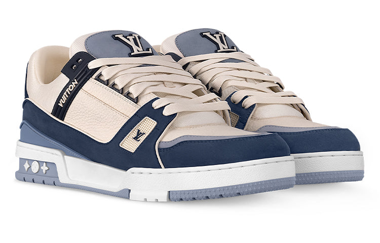 LOUIS VUITTON Lv Traainers 'White Blue'