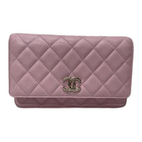 CHANEL WOC Calfskin Shoulder Bag Crossbody Bag Women's Pink