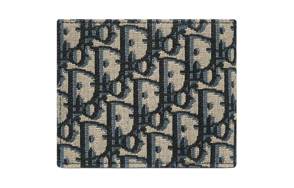 DIOR Fabric Wallet Unisex Beige And Black