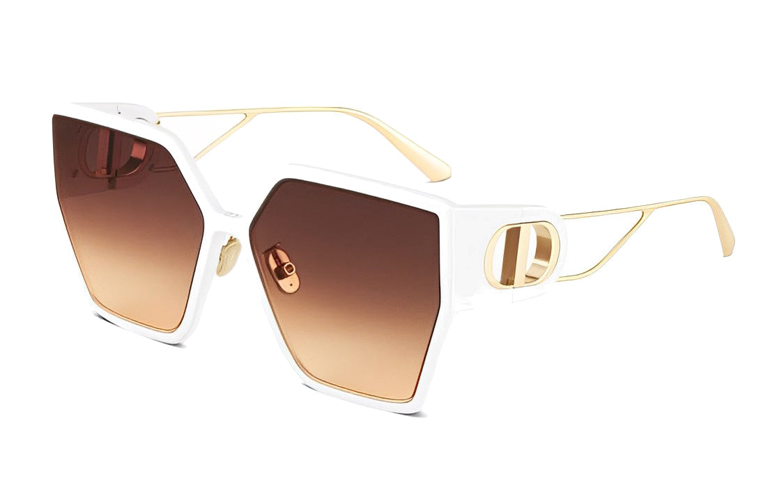 DIOR Plate And Metal Irregular Shape Sunglasses Women's