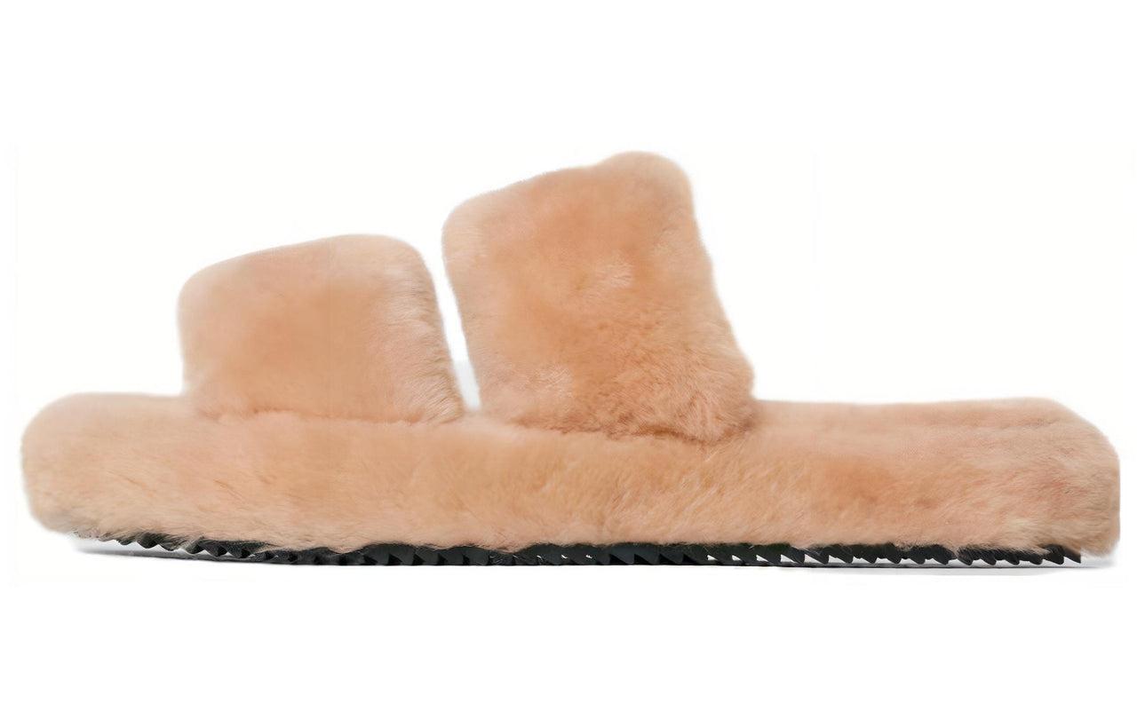 CELINE Triomphe Slide Slippers Women's Light Pink Red