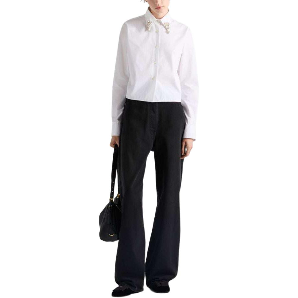 PRADA Embellished Button-Up Shirt