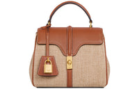 CELINE 16 Natural Calfskin Shoulder Bag Crossbody Bag Handbags Mini Women's Light Camel Tan
