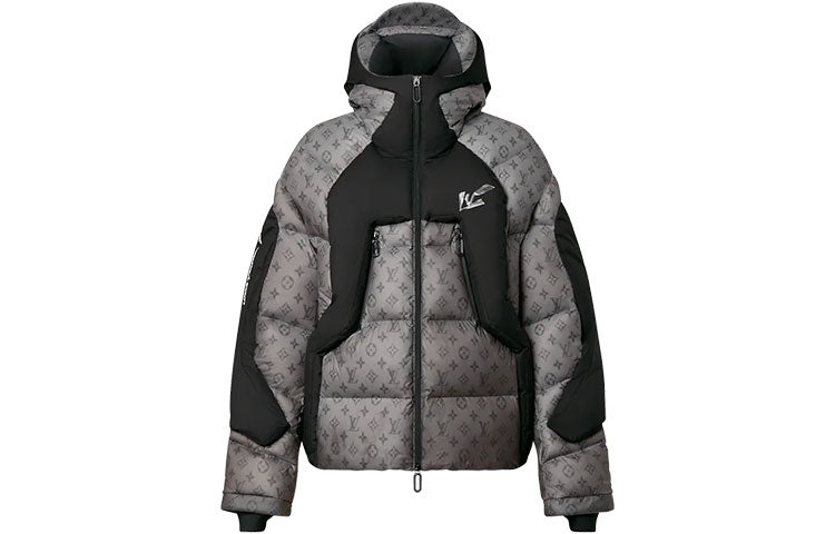 LOUIS VUITTON Down Jacket Winter Men's Gray
