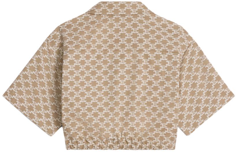 CELINE All-Over Printed Cropped Shirt