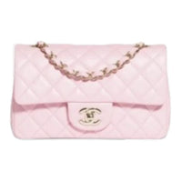 CHANEL Classic Flap CF Lambskin Shoulder Bag Crossbody Bag Mini Women's Cherry Blossom Pink