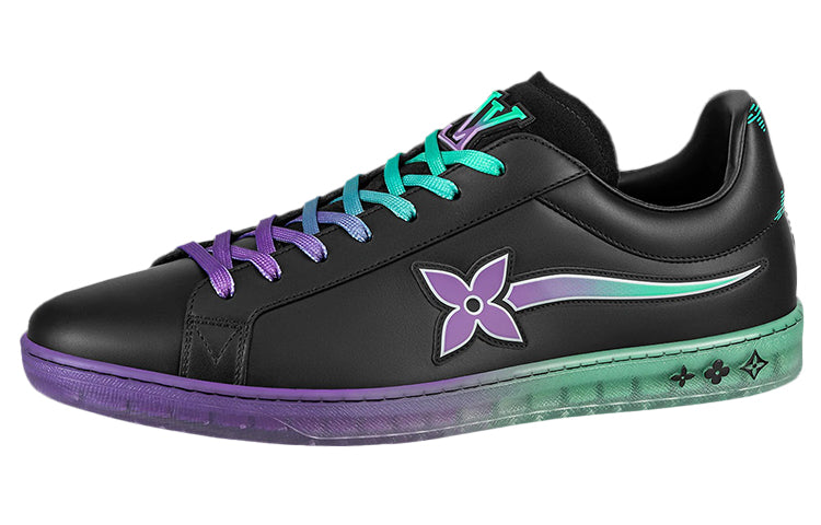 LOUIS VUITTON Luxembourg Samothrace Trainers 'Black Purple Teal'