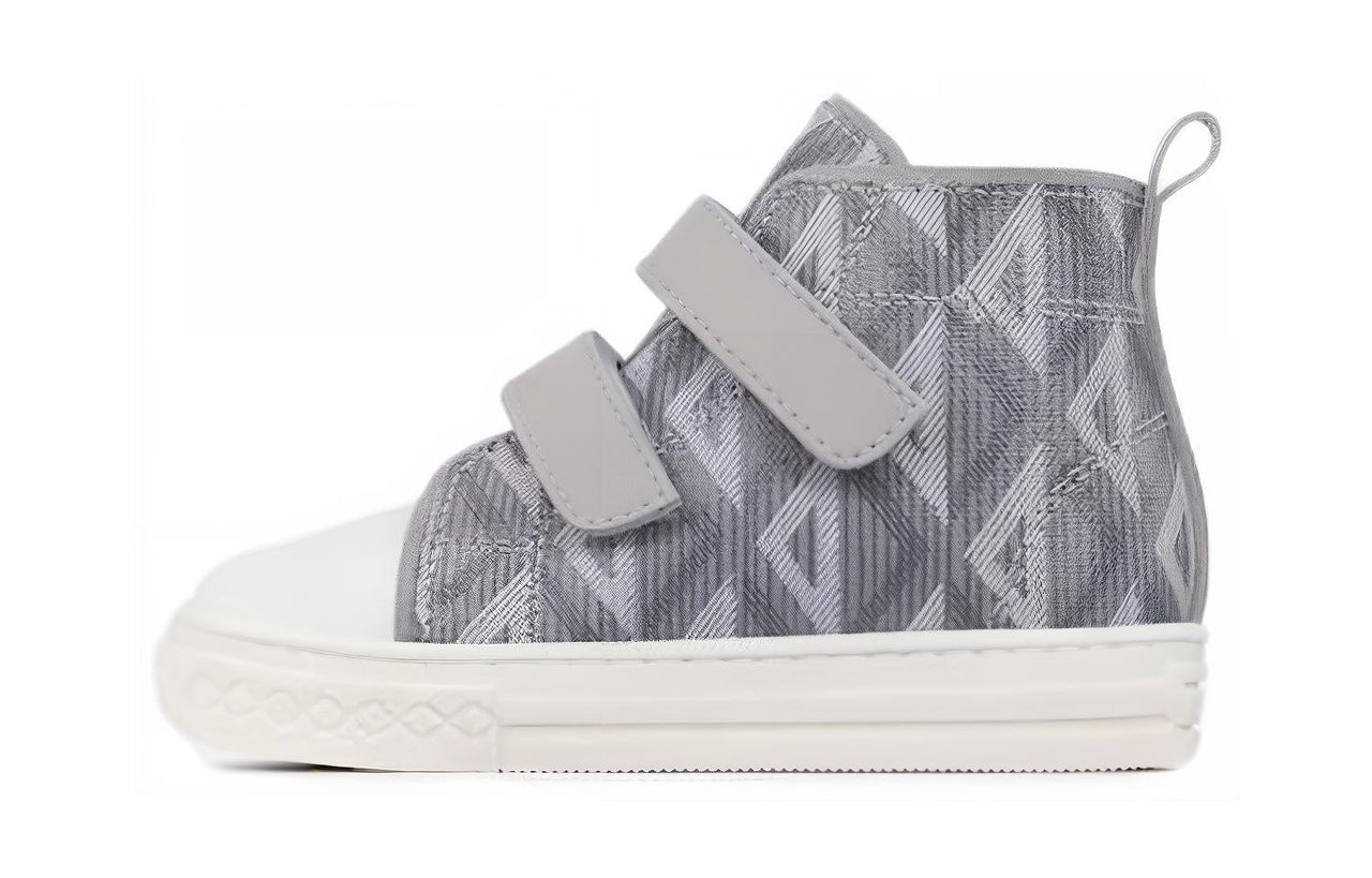 DIOR B23 High Top Toddler Shoes Gray Infant And Toddler