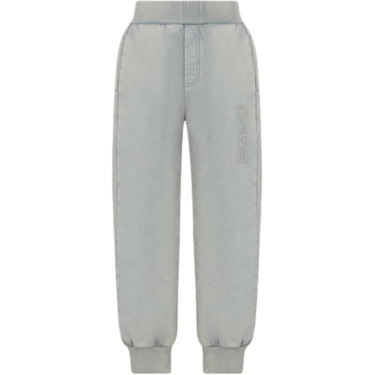 Kids' DIOR Knitted Sweatpants Kids' Apparel Track Pants Gray