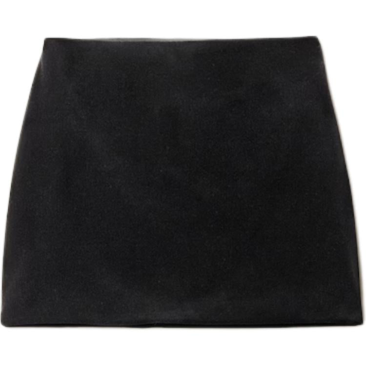 MIU MIU Stretch Velvet Mini Skirt 'Black'