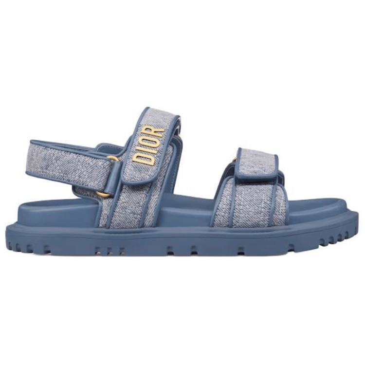 DIOR Dioract One Strap Sandals Women's Blue